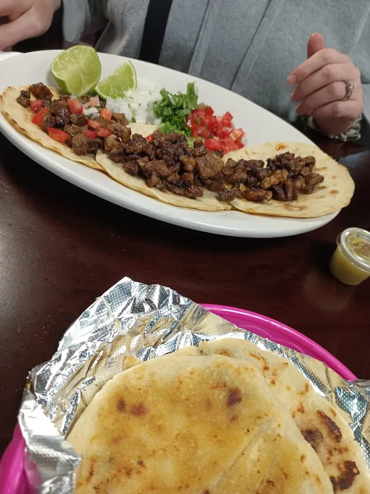 Pupusas and Tacos Al Pastor